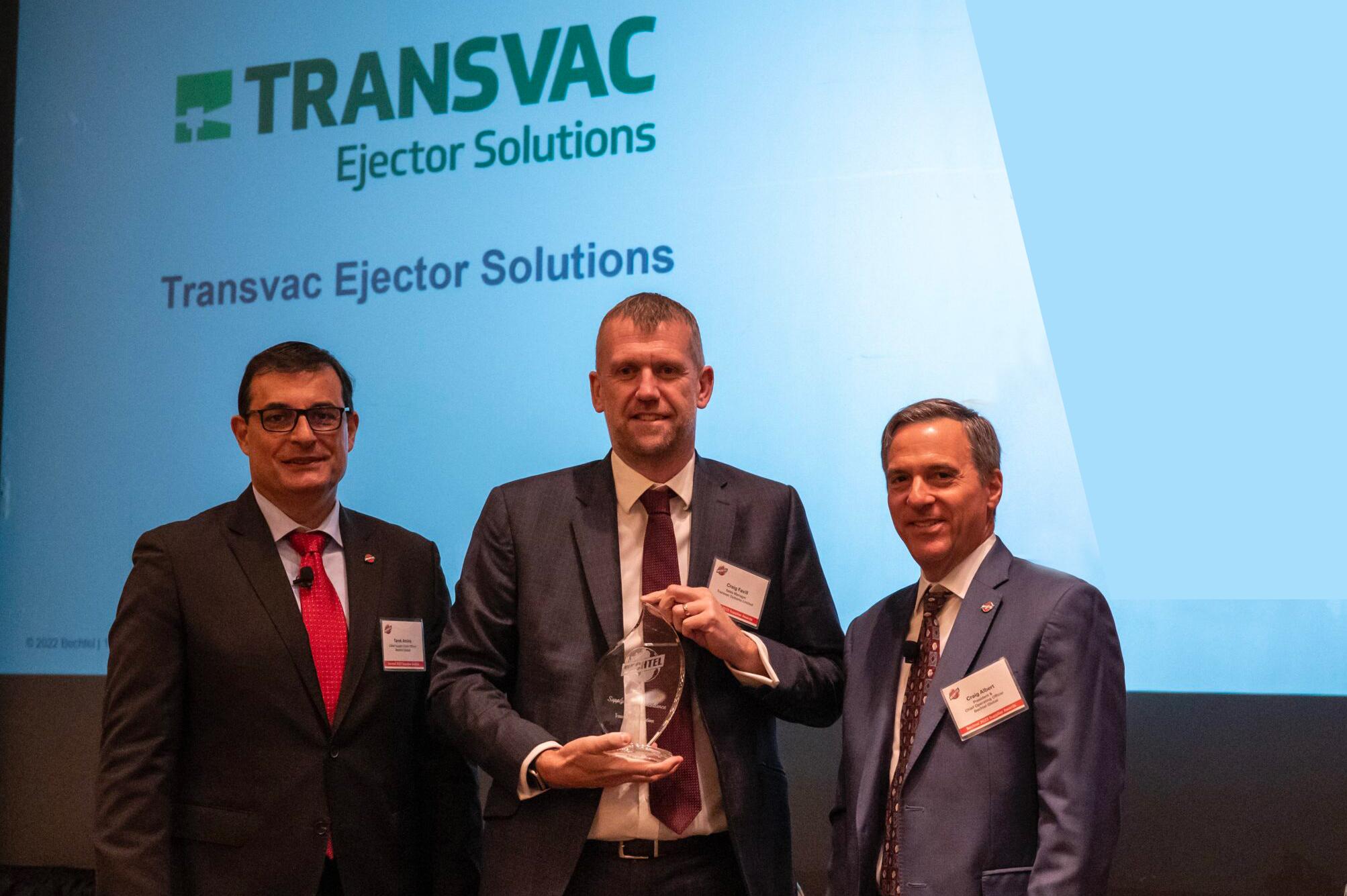 Transvac Wins Bechtel Global Supplier Award 2022